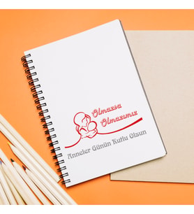 Anneler Günü Tasarımlı Defter