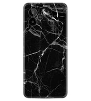 General Mobile GM 24 Pro Kılıf Resimli Desenli Baskılı Silikon Fragile Black Mermer 1378
