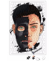 Metade Mascara Metade Rosto Brunıncdr Puzzle 240 Parça Yapboz