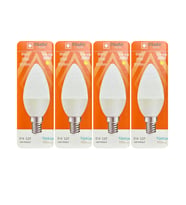 (4 Adet) Osaka 9W (70W) Sarı Işık (3000K) E14 Duylu (İnce Duy) Led Mum Ampul
