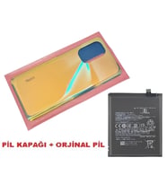 Tkgz Xiaomi POCO F3 Arka Kapak Batarya Kapağı + PİL (CAM) GOLD