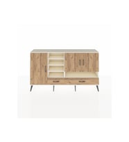 Arges Konsol 8 Raflı 2 Çekmeceli 3 Kapaklı 176x30x99 Aytaşı-Çam