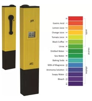 PH Metre PH Ölçer Su Sıvı Akvaryum Kalibrasyon Cihazı (Sarı)
