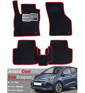 HYUNDAİ i10 (2013-2019) Uyumlu EVA Paspas Tam Set–Araca Özel,Kolay Montaj,Su Geçirmez