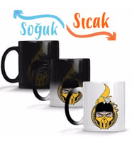 Scorpion Sihirli Kupa Bardak Porselen
