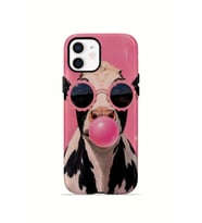 iPhone 12 Vorian Çift Katmanlı MagSafe Kılıf Bubblegum Cow