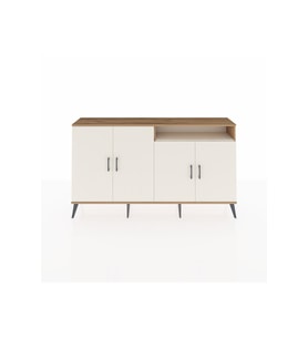 Arges Konsol 6 Raflı 4 Kapaklı 176x30x99 Çam-Aytaşı