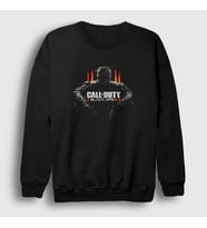 Presmono Unisex Siyah Bo Call Of Duty Sweatshirt 26766tt