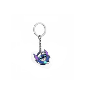 Uzun Mor Kulaklı Stitch Karakter Anahtarlık – Unisex, Renkli ve Eğlenceli Tasarım