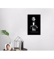 BK Gift Kişiye Özel Godfather Baba Tasarımlı Dekoratif Ahşap Siyah Çerçeveli Tablo-10