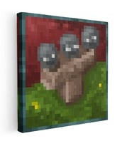 Kare Kanvas Tablo Wither Piksel Minecraft Tablosu Ev Ofis Salon Duvar Dekoru