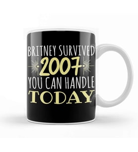 Britney Survived 2007 You Can Handle Today 01 Kupa Bardak Porselen