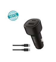 Ttec 2CKP02CS Smart Charger Duo PD 48W Araç İçi Hızlı Şarj Cihazı USB-C+USB-A 3A Kablo
