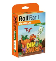 Rollbant Desenli Yara Bandı Çocuk - Dinazorlar