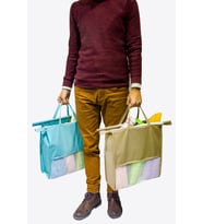 Katlanabilir Çok Amaçlı Alışveriş Çantası Seti 38x40 cm, Dayanıklı ve Pratik