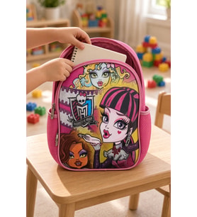 Gotik Kız Anaokulu Okul Çantası Çocuk Sırt Çantası Okul Öncesi Kullanım 32 x 23 x 10 cm