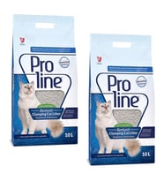 Pro Line Naturel Parfümsüz Kedi Kumu 10 Lt 2 Adet