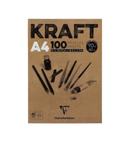 ESMO DK 96545 CLAIREFONTAINE A4 KRAFT ÇOK AMAÇLI ÇİZİM BLOK 90gr 100yp