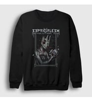 Presmono Unisex Siyah Revolution Septicflesh Sweatshirt 172853tt