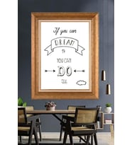 Altın Varaklı  Çerçeveli Paspartulu Tablo ndd1076 (Gold)
