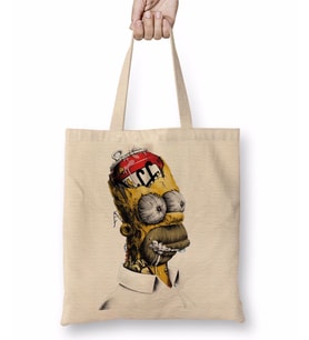 Homer Simpson Bez Çanta Uzun Saplı