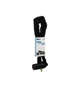 ZİNCİRLİ ANAHTARLI MOTOR - BİSİKLET KİLİT BEZ KILIFLI AÇ-KAPA KİLİT KAPAK 100CM (5343)
