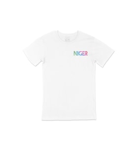 Nijerya Cep Logo Tasarımlı Beyaz Tişört