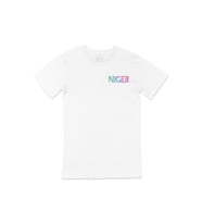 Nijerya Cep Logo Tasarımlı Beyaz Tişört