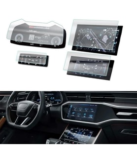 Audi Q8 Mat Ekran Koruyucu Multimedya Kumanda Gösterge Klima (Şeffaf)