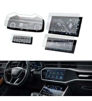 Audi Q8 Mat Ekran Koruyucu Multimedya Kumanda Gösterge Klima (Şeffaf)