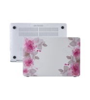 MacBook Pro Retina Kılıf HardCase A1425 A1502 2012/2015 Uyumlu Kılıf Flower06 (Pembe)