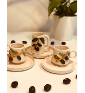 Seramik zeytin model fincan