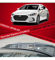 Hyundai Elantra 2012-2017 Bagaj Üstü Yarasa Spoiler Bagaj Çıtası Piano Black