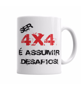 Ser 4x4  Assumir Desafios Kupa Bardak Porselen