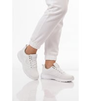 Walkway Beyaz Fileli Hafif Bağcıklı Esnek Unisex Spor Ayakkabı 020 G