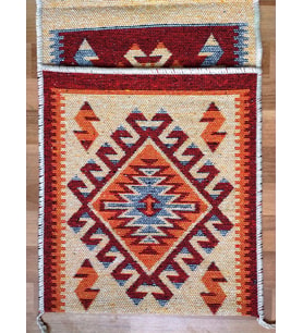 Antik Kilimden Büyük Boy Motosiklet, Heybesi 2 Gözlü, Kilim Çanta, Büyük Boy