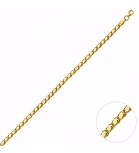 Klasik Model 60 Cm Altın Pullu Zincir (Çok Renkli)