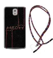 Samsung Note 3 4 5 8 9 20 Ultra 10 Lite Kılıf Boyun Asklı Rasta Silikon Meow 1657
