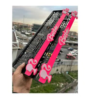 5d Lazer Kesim Barbie Takmatik Oto Uyumlu Pleksi Plakalık 2 Adet