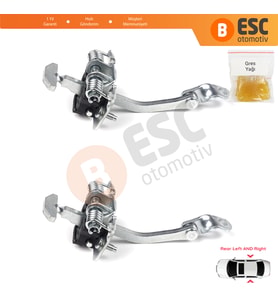 Renault Clio MK1 2 3 Symbol Thalia MK1 7700842859 İçin 2 EA Arka Sağ ve Sol Kapı Gergi Yayı