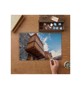 Gürcistan Rabati Kalesi Tasarımı 240 parça Ahşap Puzzle Ahşap Kutuda MP03859