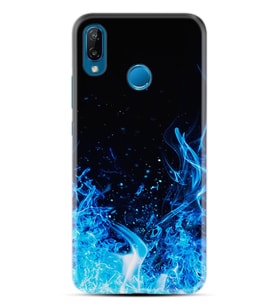Huawei P20 Lite Mate 10 20 Lite Pro P40 Lite KılıfDesemli Silikon Blue Fire 1678