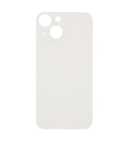 Apple iPhone 13 Mini Uyumlu LOGOLU Arka Pil Batarya Kapağı, LENS HARİÇ. (Beyaz)