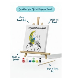 Ramazan Eğitici Boyama Seti Hoş Geldin Ramazan (Şövaleli)
