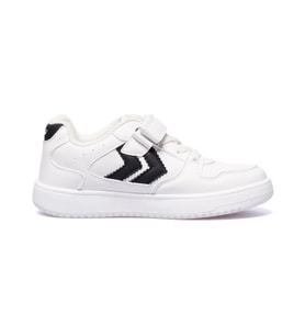 Hummel Beyaz Siyah Cırtlı Unisex Çocuk Spor Ayakkabı 900713 Hml Kayno Jr (Beyaz-Siyah)