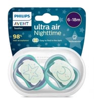 Mey İthalat® Ultra Air Gece Emzik 6-18 Ay Erkek