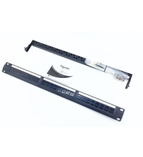 PATCH PANEL UTP CAT6 24 PORT (BOŞ) (Siyah)