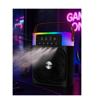 Taşınabilir Mini Klima Nemlendirici Fan RGB Led Aydınlatmalı USB Fan