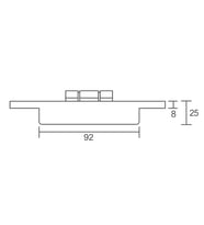 Canex Akordiyon Menteşe Ayarlı 3D 135 mm - Saten