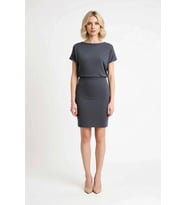 Kadın Kolsuz Bodycon Mini Elbise Kayık Yaka Düşük Kol Detaylı %97 Pamuk Örme Konforlu Günlük Rahat